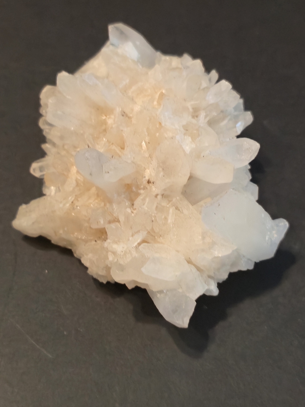 💎 Clear & Milky Quartz Crystal Cluster • ~2.8" • 123g / 4.34oz